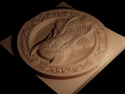 Freya CNC 3d Print High Relief Sand Casting 3D print model