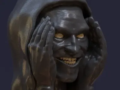 Scary Window Creeper Halloween Model of William Dafoe Willem 3D print model