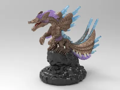dragon sculpture 3D print model