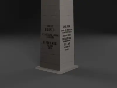 Argentina Obelisco 3D model