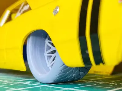 Mickey Thompson Sportsman SR drag street tires WIDE 3D print model