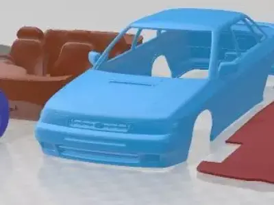 Subaru Legacy 1989 Printable Car 3D print model