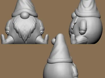Christmas Gonks 3D print model