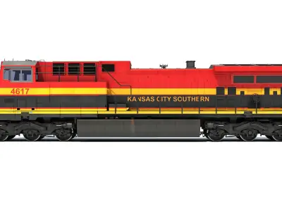 Kansas City Southern Locomotive 3D model