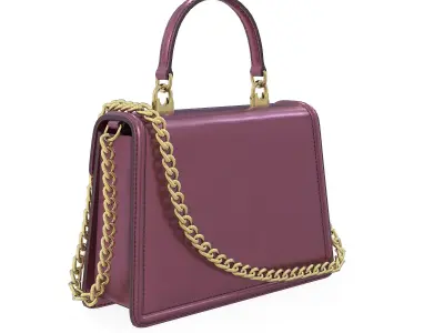 Dolce Gabbana Devotion top-handle Bag Purple Metalic Low-poly 3D model
