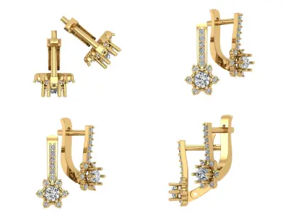 Earrings od108 3D print model