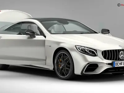 Mercedes S Class Coupe AMG S63 2018  3D model