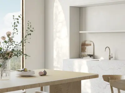 Mid Century interior scene  3D model