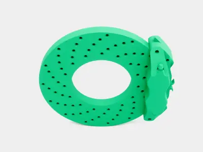 Brake for 15 Inch Wheel Free 3D print model