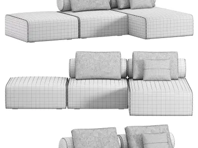 Shunto sofa by domkapa 3D model