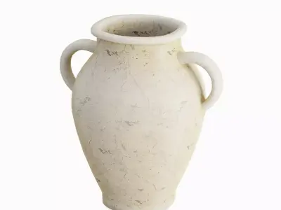 Antique Marble Garden Vase Pack 3D Model Collection