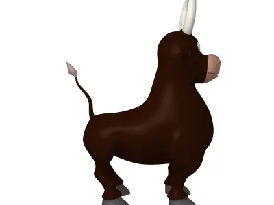 Bull Cartoon 3D model