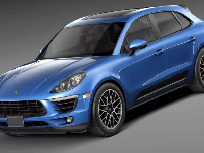 Porsche Macan S 2015 3D model