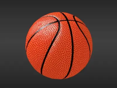 LowPoly Basketball PBR 3D Model ball Low-poly 3D model