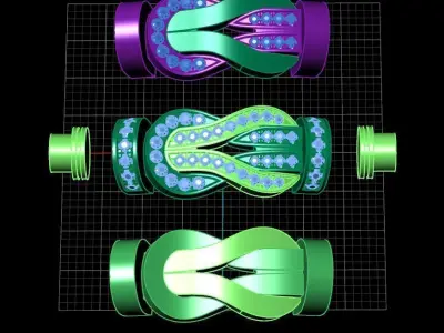 Chance Infinie Large bracelet 3D print model