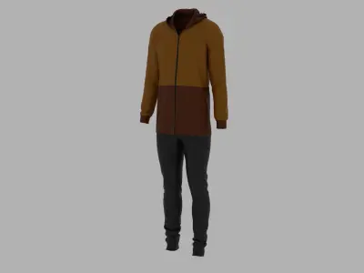Sport Suit Low-poly 3D model 44