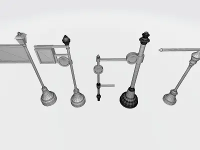 Vintage Lantern 3D Rendering 3D print model