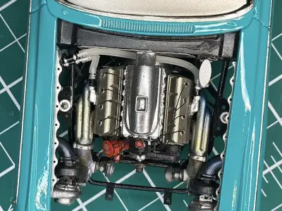 Twin Turbo Hemi Supercharged Complete High Detail 3D print model 3D print model