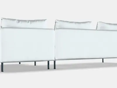 SODERHAMN 4-seat sofa 2 Low-poly 3D model