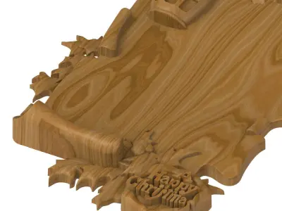 Carved picture frame STL 3D model 55