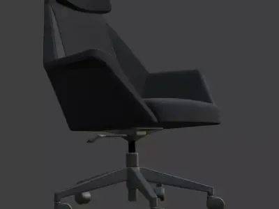 Modern High Back Executive Office Chair 3D model