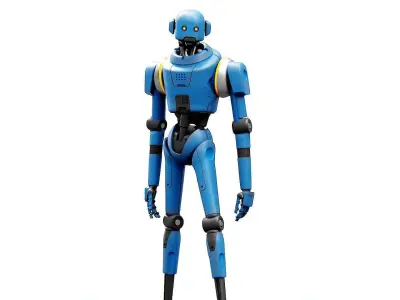 IMPERIAL PROT- DROID Rigged for Unreal Engine - Unity - MIXAMO  3D model