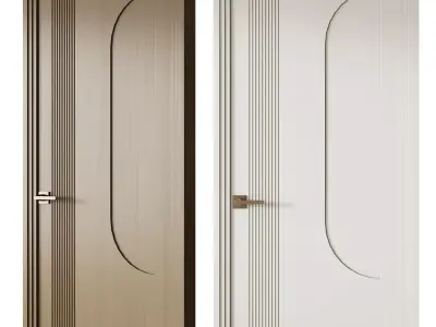 Elegant Modern Flush Door 20 3D model