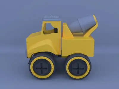 construction truck toys Free 3D model