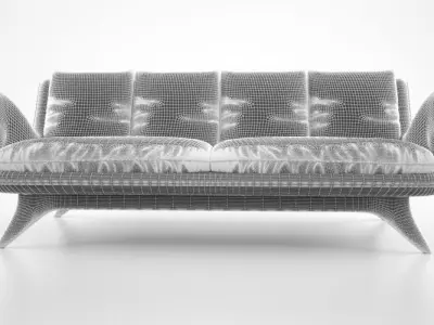 Vladimir Kagan Venetian sofa 3D model