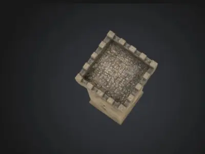 Watchtower Sentinel Medieval 3D model