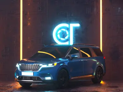 KIA carnival 2022 3d model 3D model