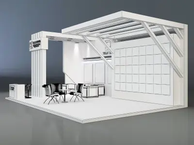Booth Exhibition Stand a641 3D model