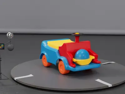 prop baby car 3D model