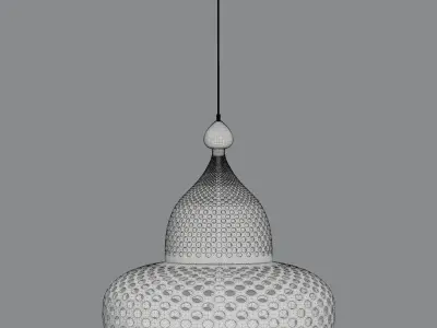 Moroccan pendant ceiling lamp 3D model