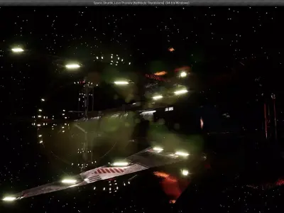 Space Shuttle Levo v1 - Unreal Engine Project Low-poly 3D model