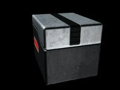 Sci-Fi Crate Free low-poly 3D model buy