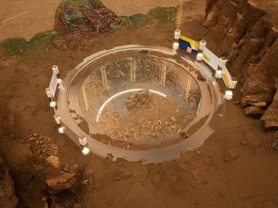 Cosmic Circle Showcase Place 3D model