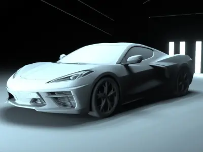 Chevrolet Corvette C8 3D model by DANYIVANOV