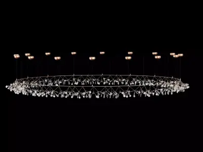 Endless LED suspension lamp 3D model