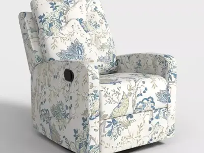 DESIGNER RECLINER CHAIR Low-poly 3D model