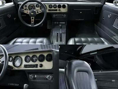 Pontiac Firebird Trans Am 1977 T-Top 3D model