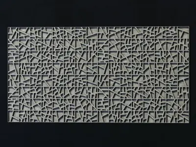 Tile concrete angle line n5 3D model