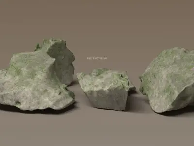 Broken Statue 3D model