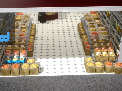 Traditional Chinese Medicine Store 3D model