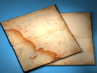 Old maps collection 3D model