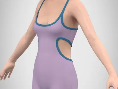 Jumpsuit Free 3D model