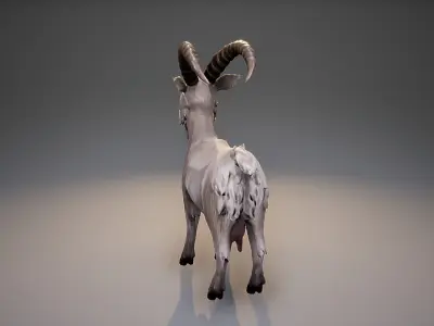 Stylized Goat Low-poly 3D model