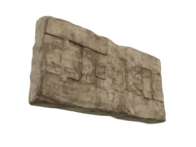 Egypt Ancient Stone Carving v1 002 Low-poly 3D model