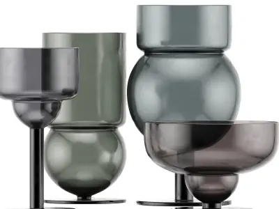 Sferico Glass Collection 3D model