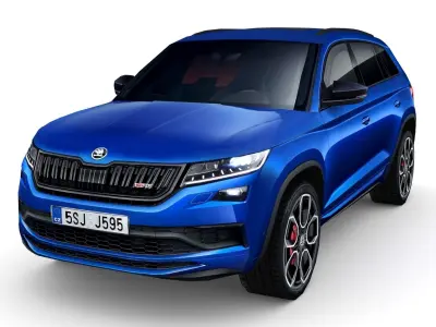 Skoda Kodiaq RS 2019 Low-poly 3D model
